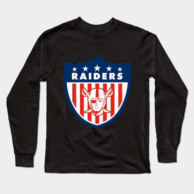 Oakland Raiders Badge Long Sleeve T-Shirt by Jerry After Young